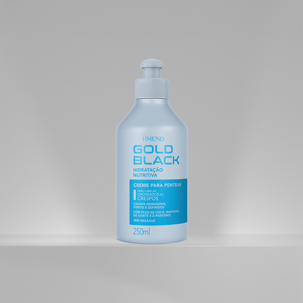 Creme para Pentear Amend Gold Black Hidratação Nutritiva
